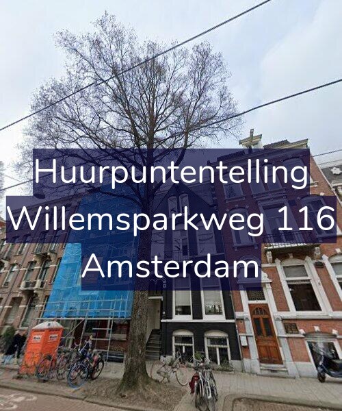 Foto gevel Huurpuntentelling voor Willemsparkweg 116, Amsterdam