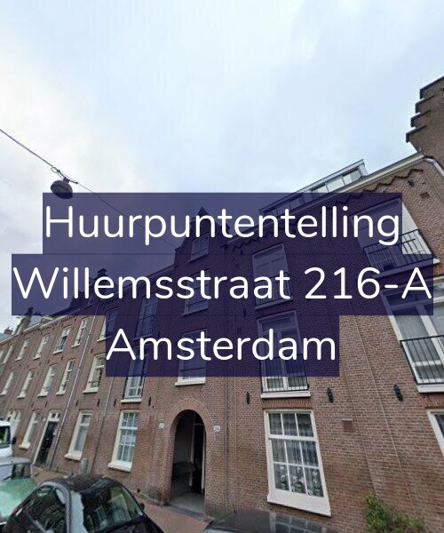 Foto gevel Huurpuntentelling voor Willemsstraat 216-A, Amsterdam