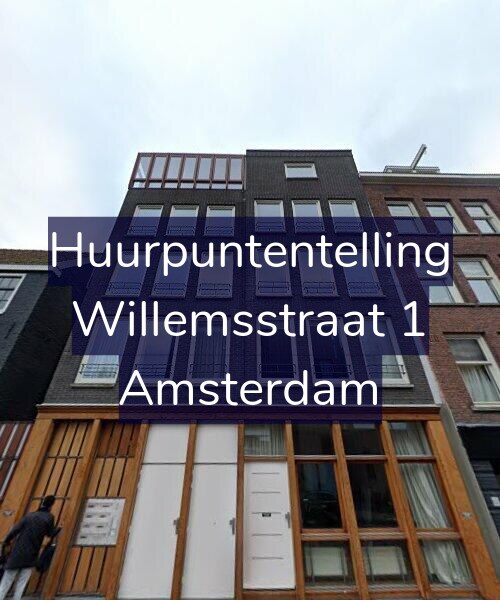 Foto gevel Huurpuntentelling voor Willemsstraat 1, Amsterdam