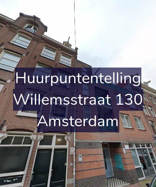 Foto gevel Huurpuntentelling voor Willemsstraat 130, Amsterdam