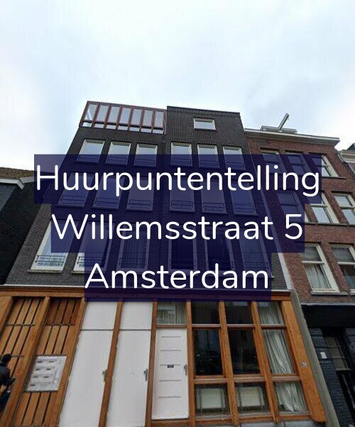 Foto gevel Huurpuntentelling voor Willemsstraat 5, Amsterdam