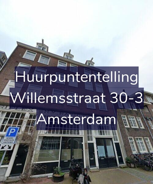 Foto gevel Huurpuntentelling voor Willemsstraat 30-3, Amsterdam