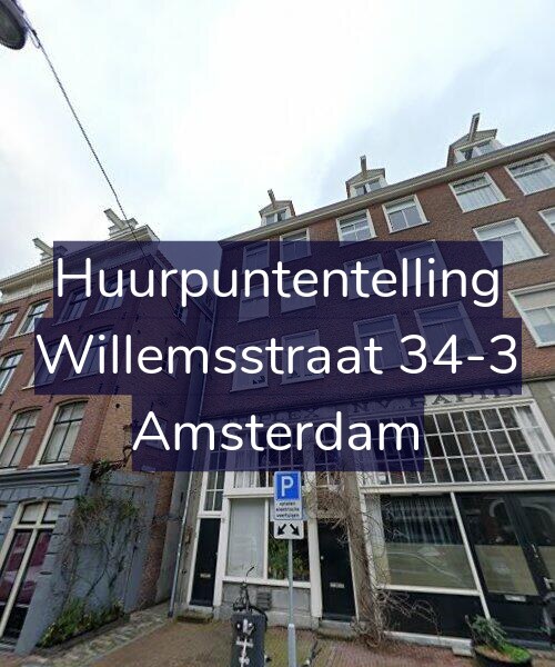 Foto gevel Huurpuntentelling voor Willemsstraat 34-3, Amsterdam