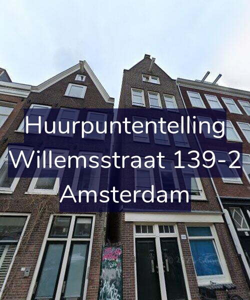 Foto gevel Huurpuntentelling voor Willemsstraat 139-2, Amsterdam