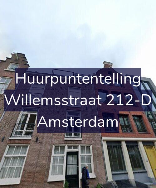 Foto gevel Huurpuntentelling voor Willemsstraat 212-D, Amsterdam