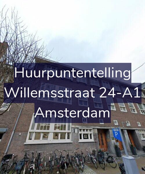 Foto gevel Huurpuntentelling voor Willemsstraat 24-A1, Amsterdam