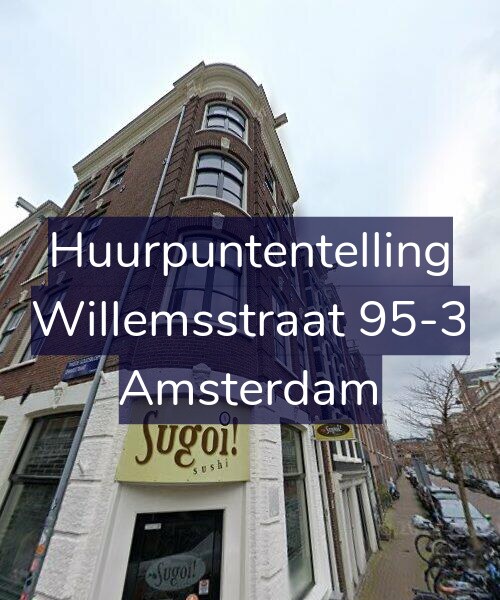 Foto gevel Huurpuntentelling voor Willemsstraat 95-3, Amsterdam
