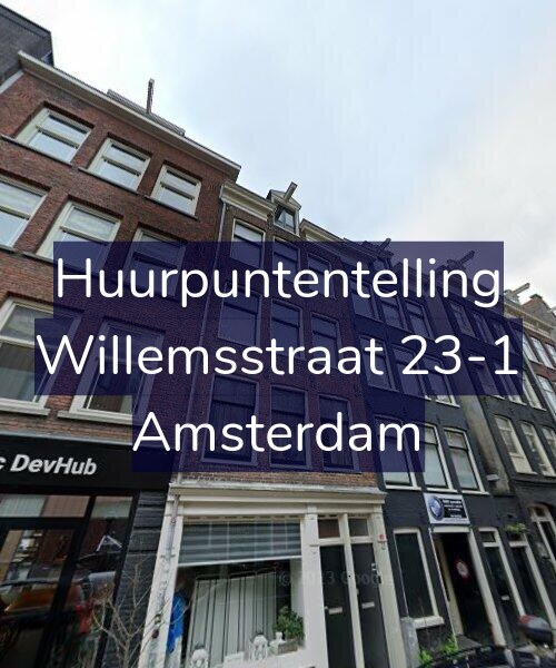 Foto gevel Huurpuntentelling voor Willemsstraat 23-1, Amsterdam
