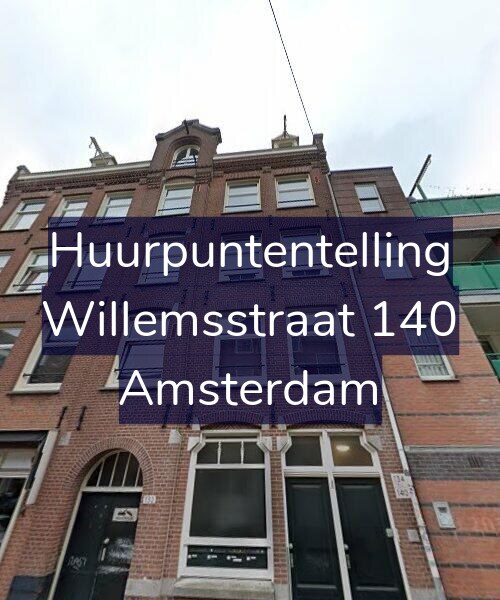 Foto gevel Huurpuntentelling voor Willemsstraat 140, Amsterdam