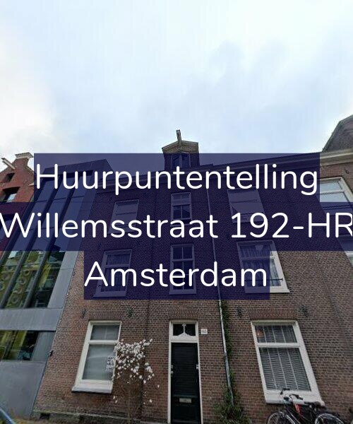 Foto gevel Huurpuntentelling voor Willemsstraat 192-HR, Amsterdam