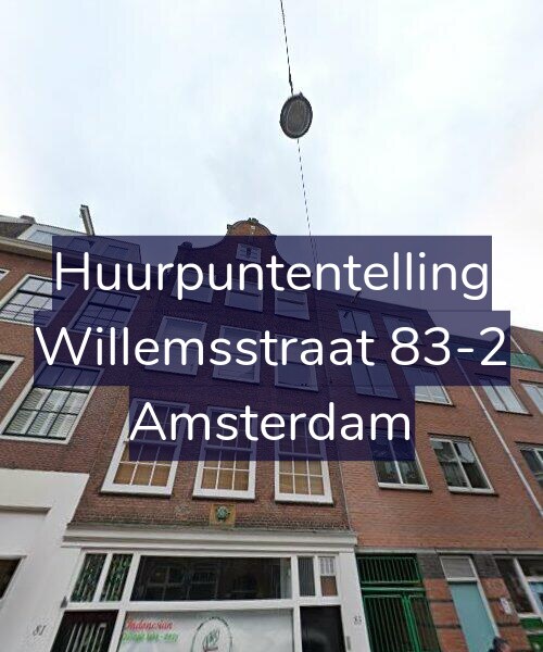 Foto gevel Huurpuntentelling voor Willemsstraat 83-2, Amsterdam