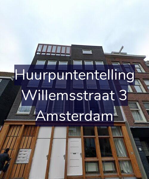 Foto gevel Huurpuntentelling voor Willemsstraat 3, Amsterdam