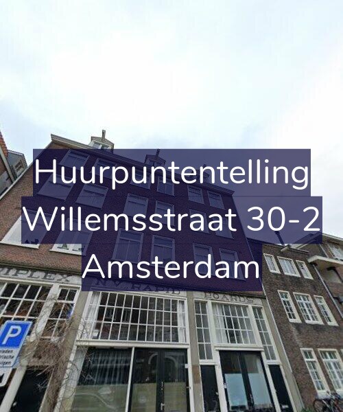 Foto gevel Huurpuntentelling voor Willemsstraat 30-2, Amsterdam