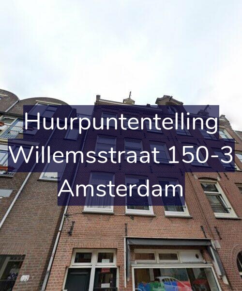 Foto gevel Huurpuntentelling voor Willemsstraat 150-3, Amsterdam