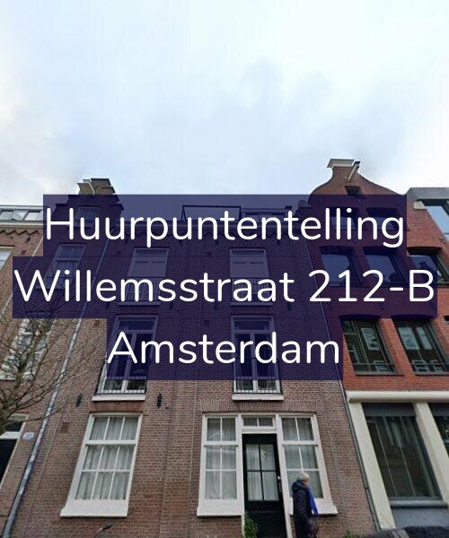 Foto gevel Huurpuntentelling voor Willemsstraat 212-B, Amsterdam