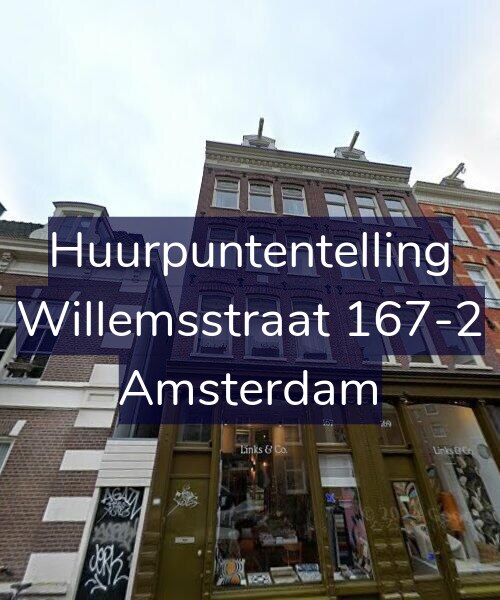 Foto gevel Huurpuntentelling voor Willemsstraat 167-2, Amsterdam
