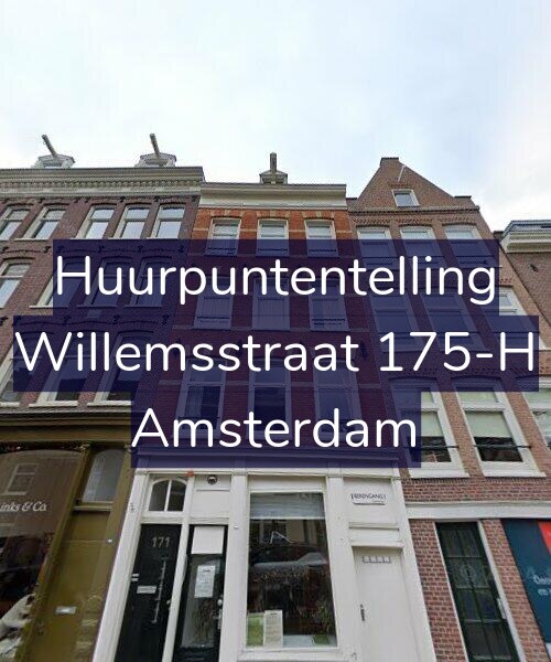 Foto gevel Huurpuntentelling voor Willemsstraat 175-H, Amsterdam