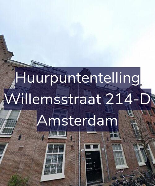 Foto gevel Huurpuntentelling voor Willemsstraat 214-D, Amsterdam