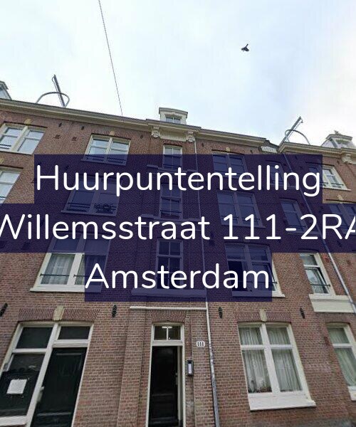 Foto gevel Huurpuntentelling voor Willemsstraat 111-2RA, Amsterdam