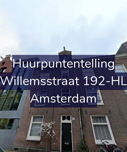 Foto gevel Huurpuntentelling voor Willemsstraat 192-HL, Amsterdam