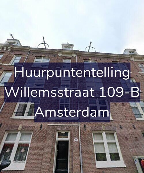Foto gevel Huurpuntentelling voor Willemsstraat 109-B, Amsterdam