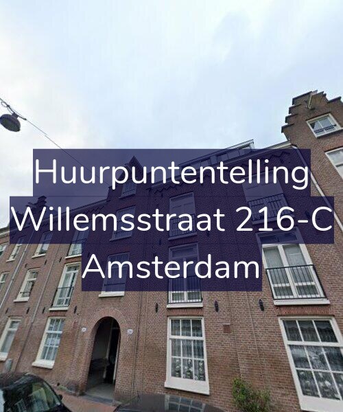 Foto gevel Huurpuntentelling voor Willemsstraat 216-C, Amsterdam