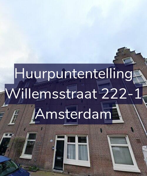 Foto gevel Huurpuntentelling voor Willemsstraat 222-1, Amsterdam