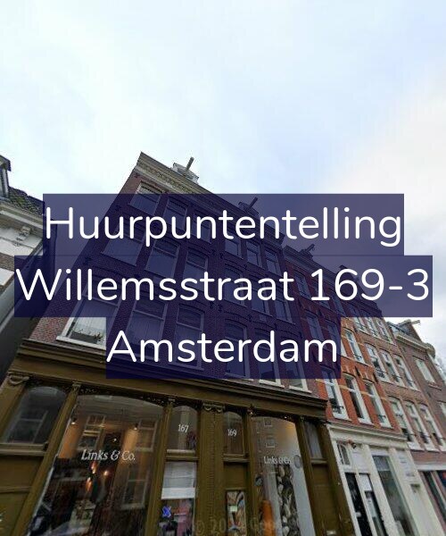 Foto gevel Huurpuntentelling voor Willemsstraat 169-3, Amsterdam