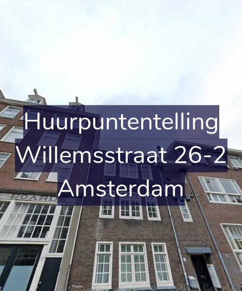 Foto gevel Huurpuntentelling voor Willemsstraat 26-2, Amsterdam