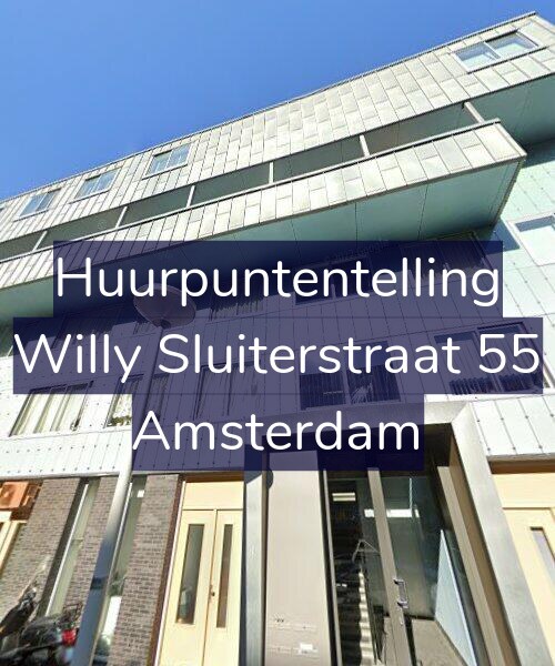 Foto gevel Huurpuntentelling voor Willy Sluiterstraat 55, Amsterdam