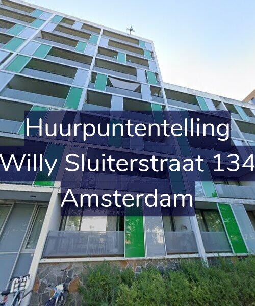 Foto gevel Huurpuntentelling voor Willy Sluiterstraat 134, Amsterdam