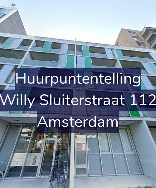 Foto gevel Huurpuntentelling voor Willy Sluiterstraat 112, Amsterdam