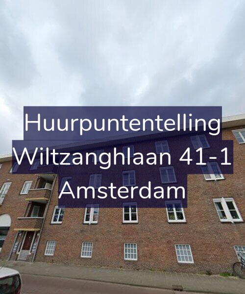 Foto gevel Huurpuntentelling voor Wiltzanghlaan 41-1, Amsterdam