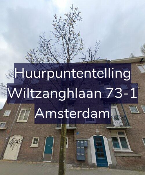 Foto gevel Huurpuntentelling voor Wiltzanghlaan 73-1, Amsterdam