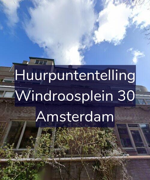 Foto gevel Huurpuntentelling voor Windroosplein 30, Amsterdam