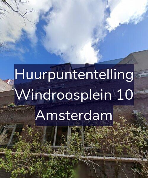 Foto gevel Huurpuntentelling voor Windroosplein 10, Amsterdam