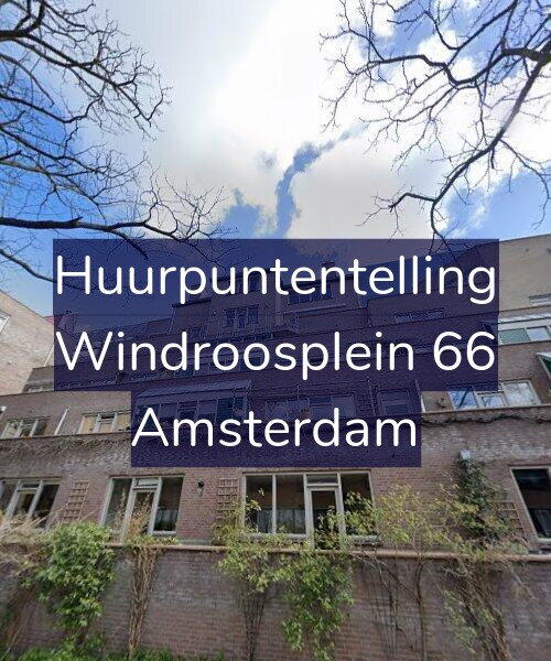 Foto gevel Huurpuntentelling voor Windroosplein 66, Amsterdam