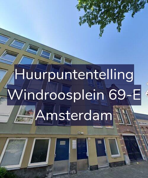 Foto gevel Huurpuntentelling voor Windroosplein 69-E, Amsterdam