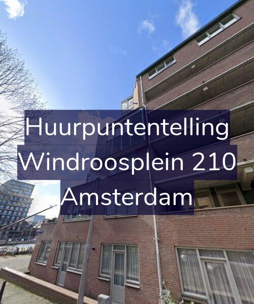 Foto gevel Huurpuntentelling voor Windroosplein 210, Amsterdam