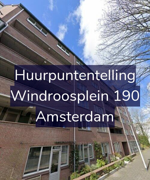 Foto gevel Huurpuntentelling voor Windroosplein 190, Amsterdam