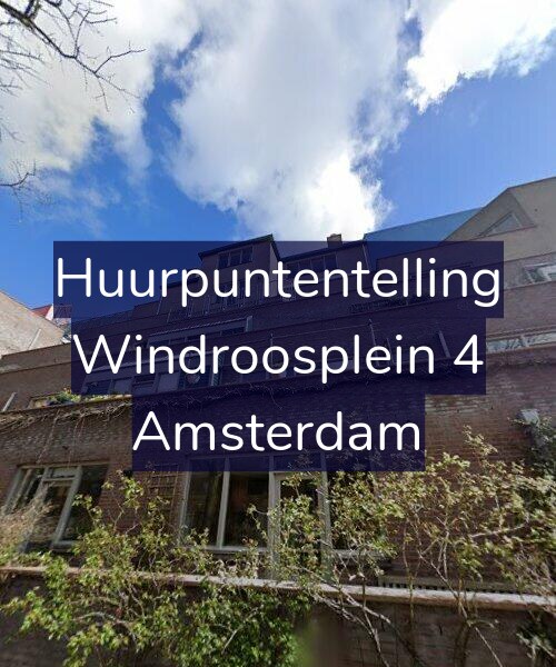 Foto gevel Huurpuntentelling voor Windroosplein 4, Amsterdam