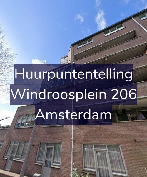 Foto gevel Huurpuntentelling voor Windroosplein 206, Amsterdam