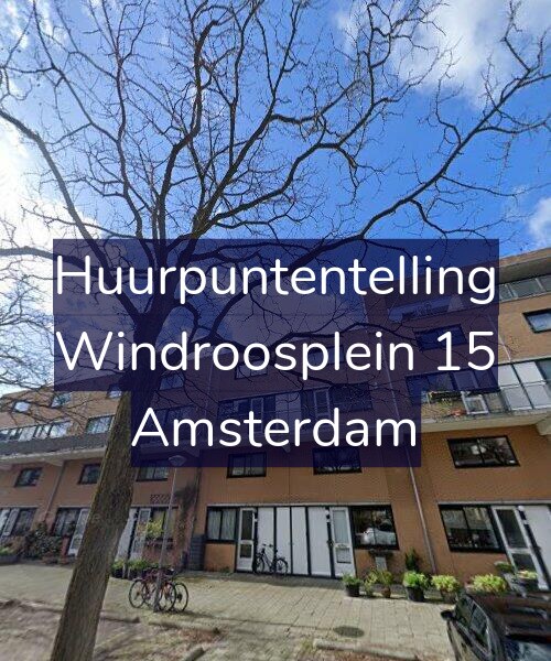 Foto gevel Huurpuntentelling voor Windroosplein 15, Amsterdam