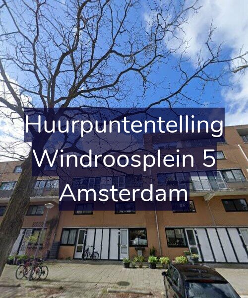Foto gevel Huurpuntentelling voor Windroosplein 5, Amsterdam