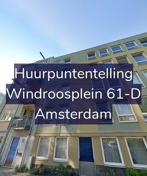 Foto gevel Huurpuntentelling voor Windroosplein 61-D, Amsterdam