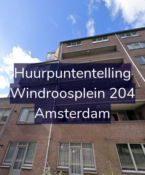 Foto gevel Huurpuntentelling voor Windroosplein 204, Amsterdam