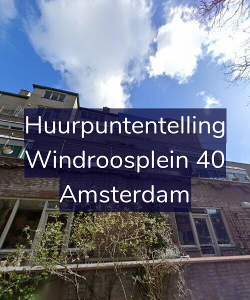 Foto gevel Huurpuntentelling voor Windroosplein 40, Amsterdam