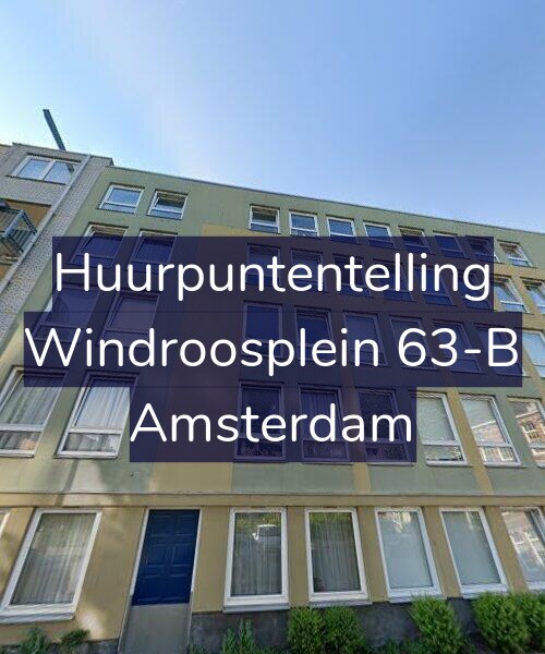 Foto gevel Huurpuntentelling voor Windroosplein 63-B, Amsterdam