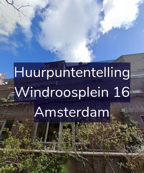 Foto gevel Huurpuntentelling voor Windroosplein 16, Amsterdam
