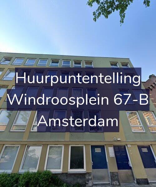 Foto gevel Huurpuntentelling voor Windroosplein 67-B, Amsterdam